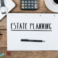 estate planning written in a sheet of paper