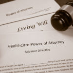 contract showing healthcare and power of attorney